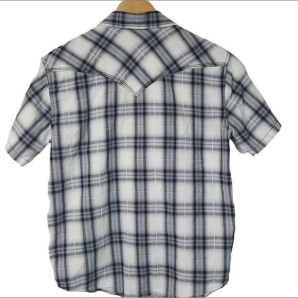 Cody James Short Sleeve Pearl Snap Shirt  sz S - Picture 3 of 5